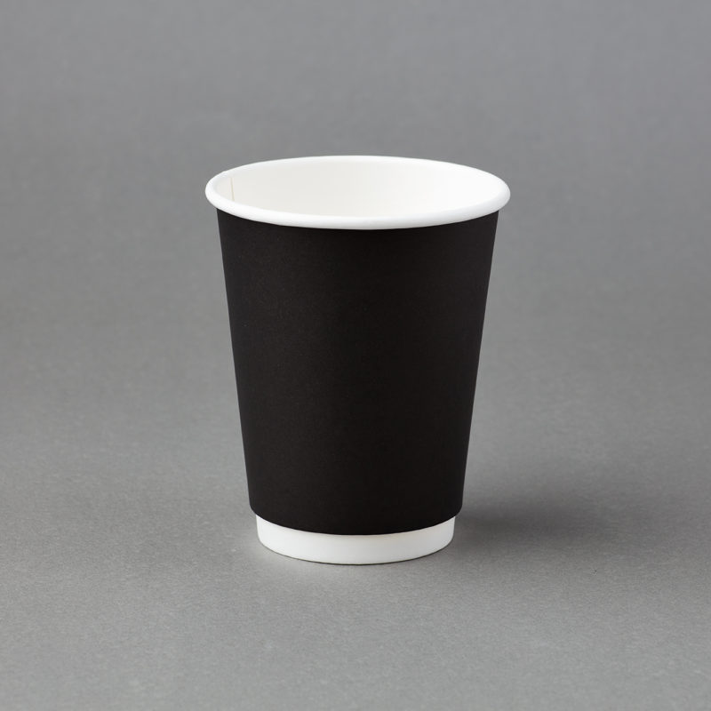 Smooth Double Wall Coloured Coffee Cups + Lids
